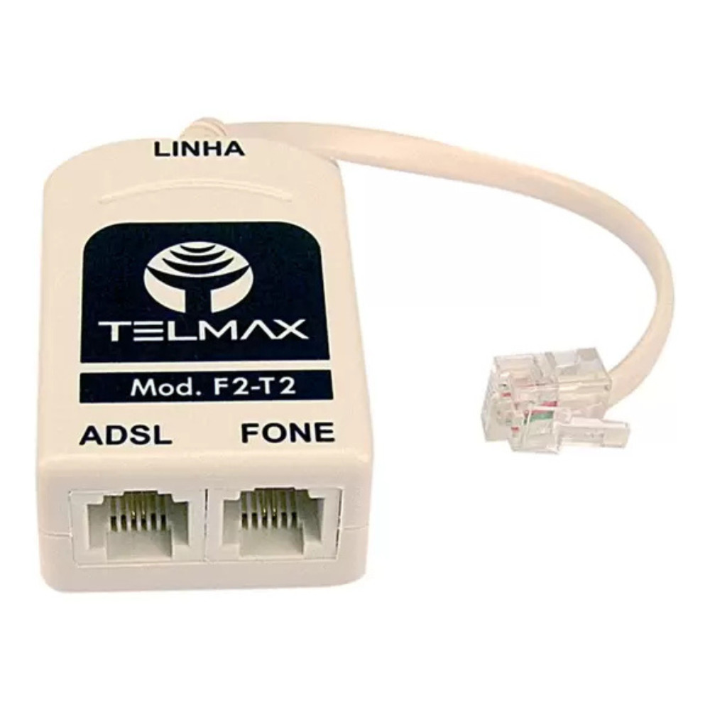 FILTRO DE LINHA ADSL DUPLO TELMAX