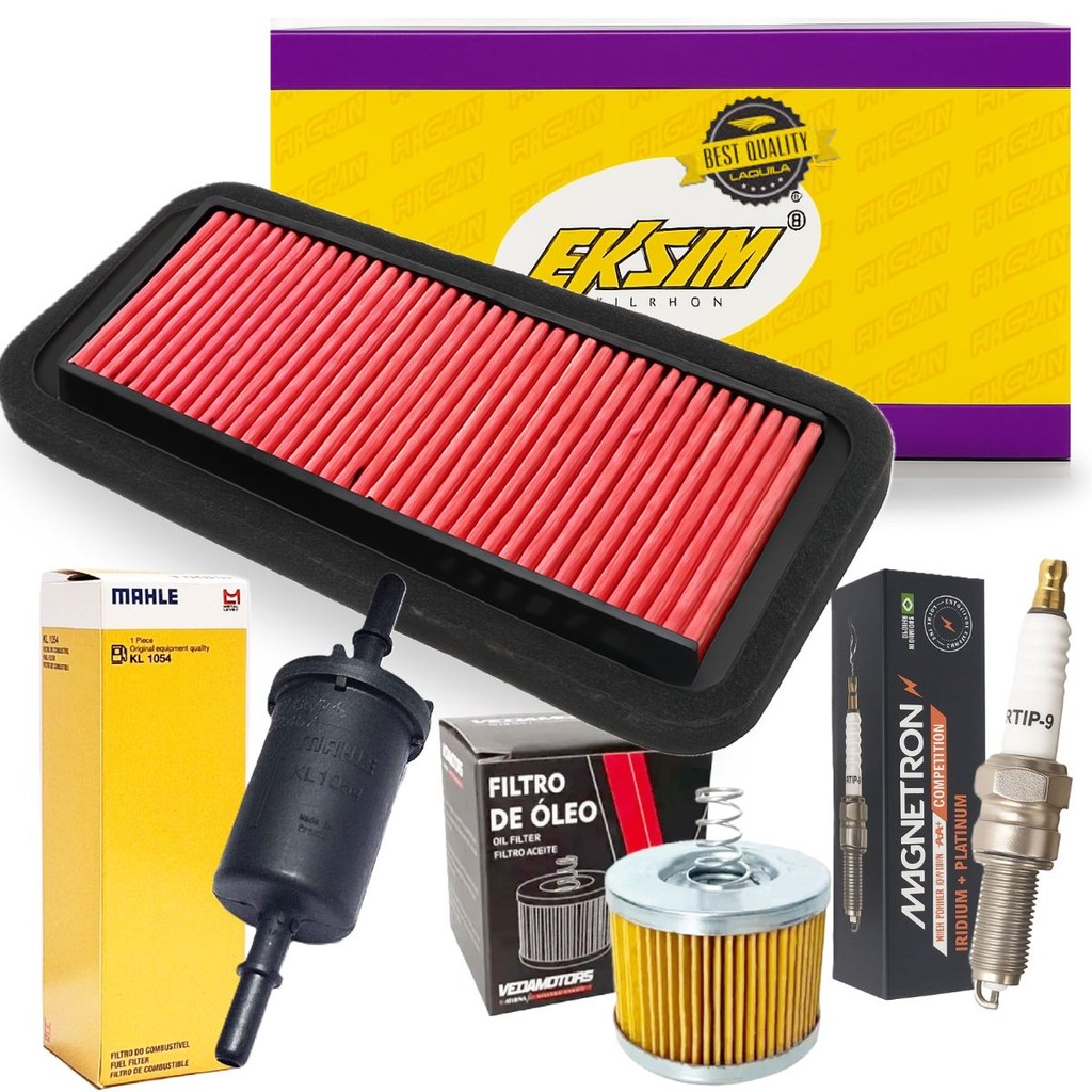 Kit de Filtros + Vela Iridium Fz15 150 Abs 2023-2025 em Oferta na Shopee
