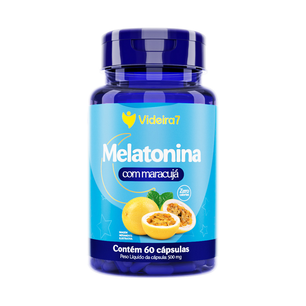 Melatonina com Maracujá 500mg - 60 CÁPSULAS em Oferta na Shopee