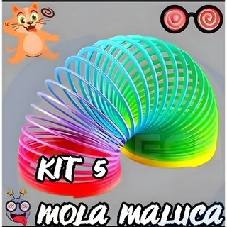 KIT6/12/24PCSMini brinquedo colorido de mola maluca barato de plástico para meninos e men…