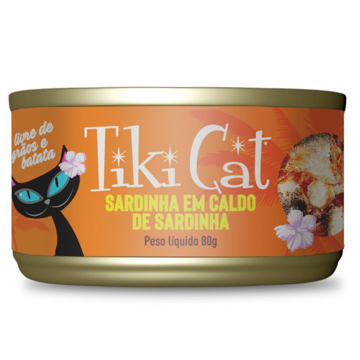 TIKI CAT GRILL SARDINHA 80G LATA