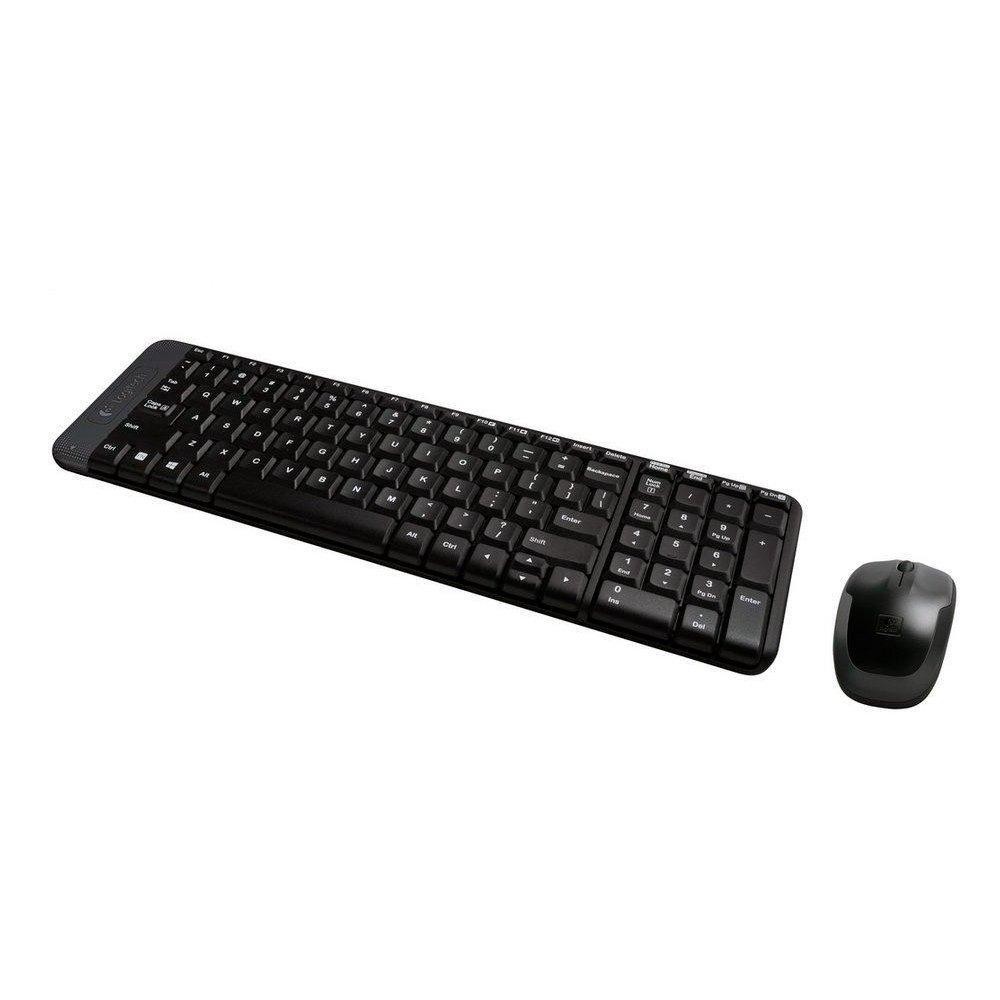 Combo Teclado e Mouse Logitech MK220 s/ Fio 920-004431.