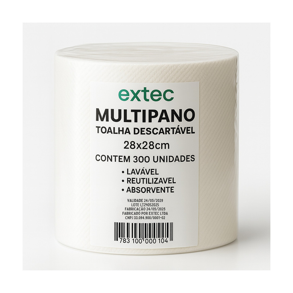 300 un Toalha rolo 28x28 Wiper Multipano Absorvente Limpeza Reutilizável Lavável Descartavel