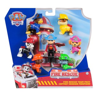 Patrulha Canina - Pack com 7 Bonecos Time Fire Rescue em Oferta na Shopee
