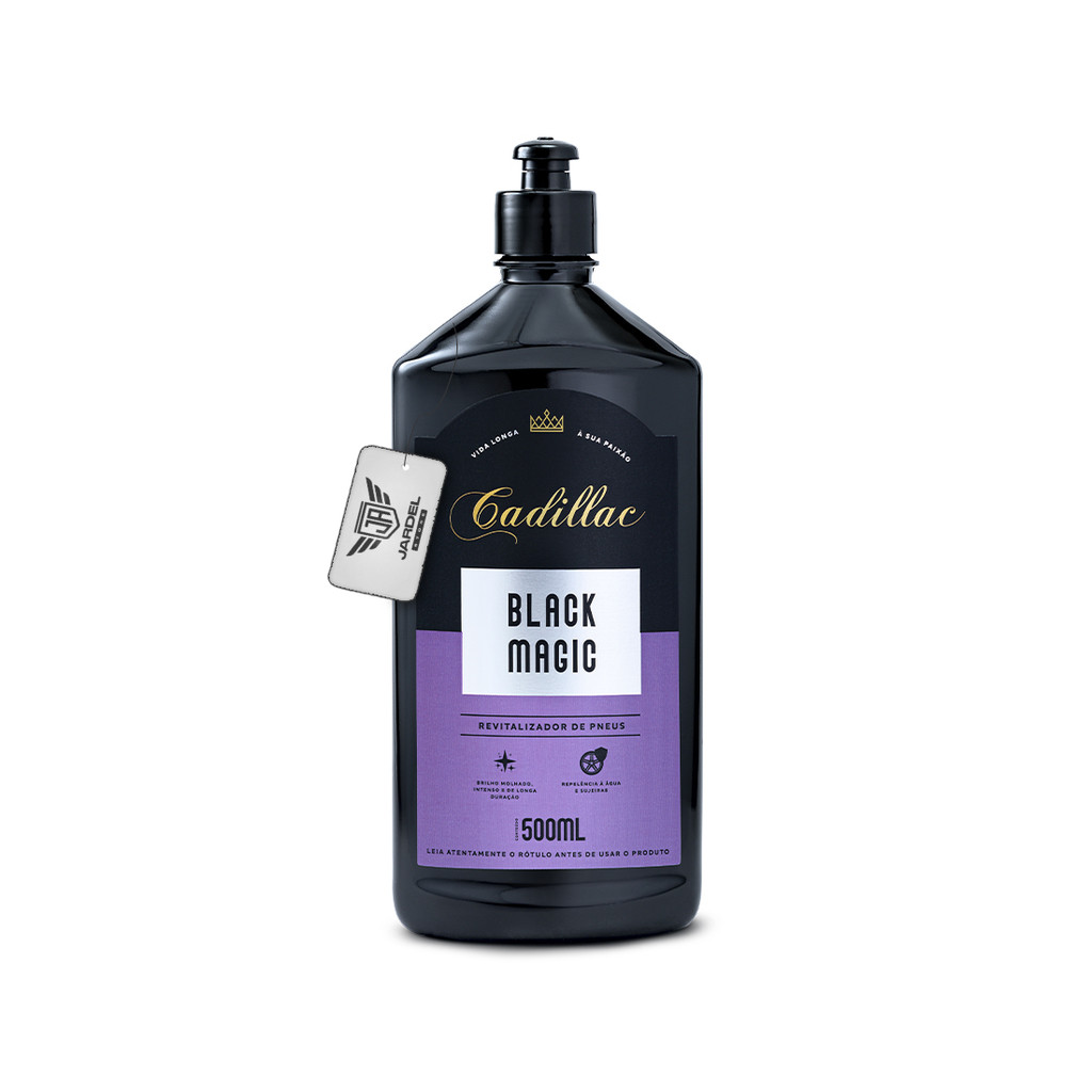 Revitalizador de Pneus Pretinho Black Magic 500ml Brilho Molhado Cadillac em Oferta na Shopee