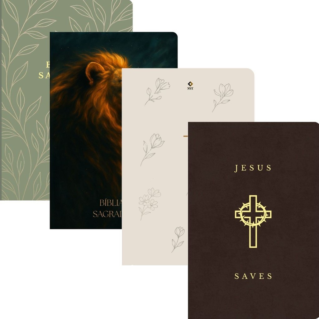 Kit 4 Bíblia Sagrada | NVT | Evangelismo | Letra Normal em Oferta na Shopee