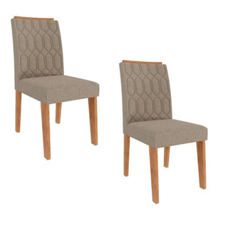 Conjunto 2 Cadeiras Em MDF Carla Cimol em Oferta na Shopee