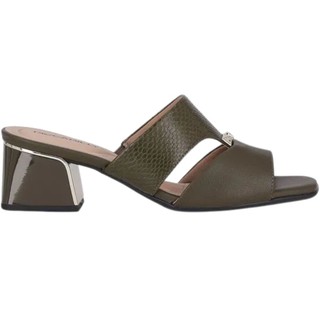 Tamanco Snake Renee Salto Bloco Conforto 543089 Piccadilly 