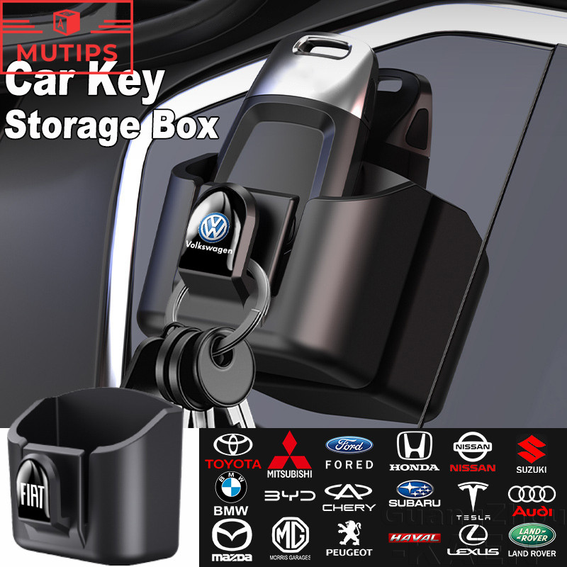 【MUTIPS】Caixa De Armazenamento De Chave De Carro , Organizador De Controle Remoto , Slot Para Cartão , Mini Gancho em Oferta na Shopee