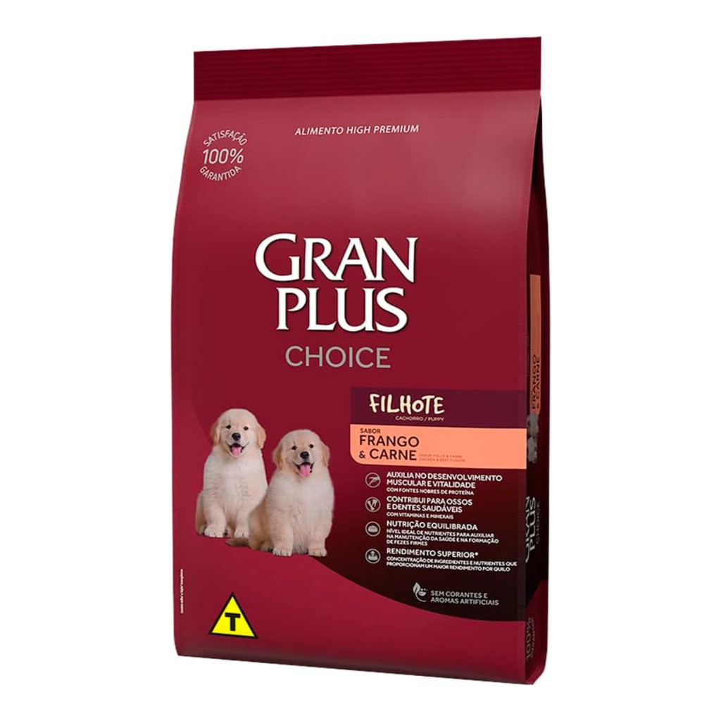 Ração Gran Plus Choice Cães Filhotes Frango E Carne 10,1 Kg em Oferta na Shopee