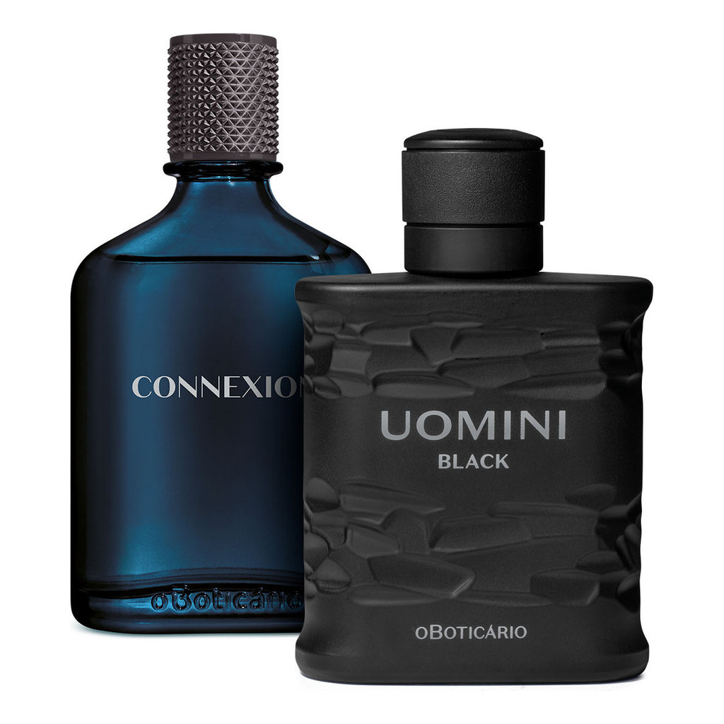 Perfumaria Masculina: Uomini Black 100ml + Boticollection Connexion 100ml