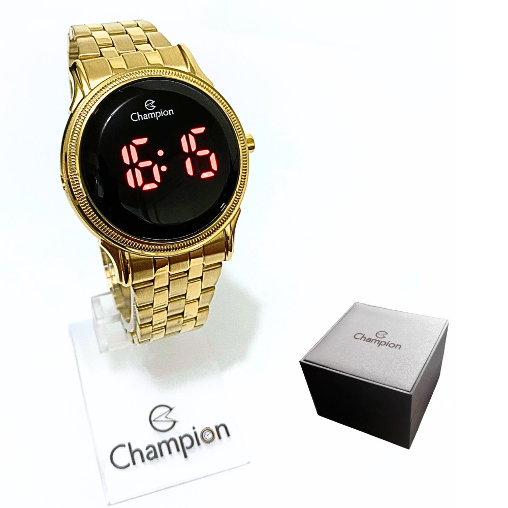 Relógio Champion Feminino Digital Led Dourado CH40204H em Oferta na Shopee