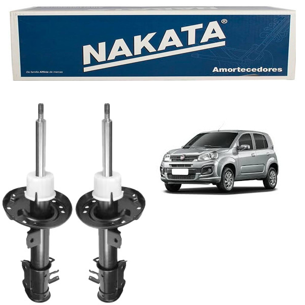 Par Amortecedor Dianteiro Fiat Uno Way Vivace Sporting 2010 a 2016 Nakata em Oferta na Shopee