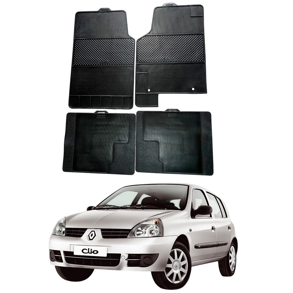 Tapete Renault Clio 1996 A 2015 Stratus 100% Borracha Borcol