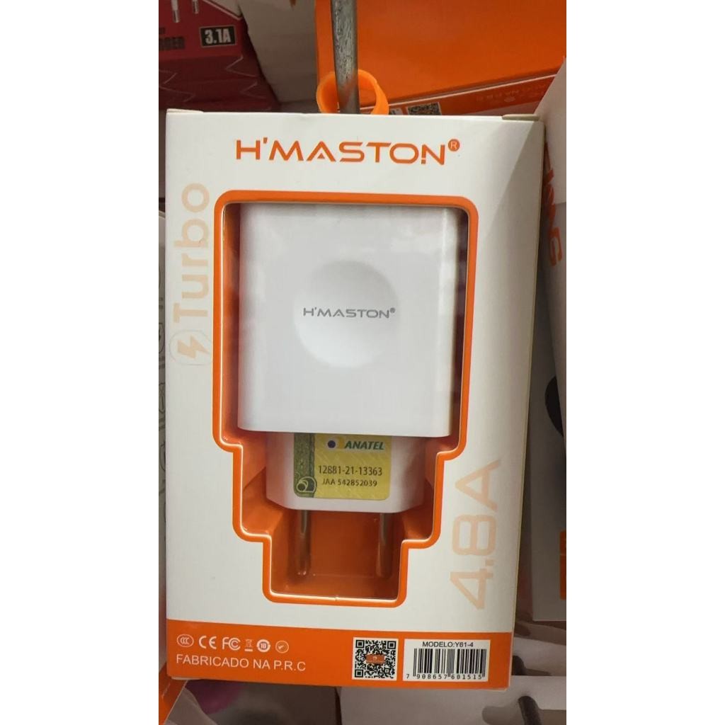 Fonte Hmaston Turbo Carregamento de Viagem 4.8A 2 Saida Usb