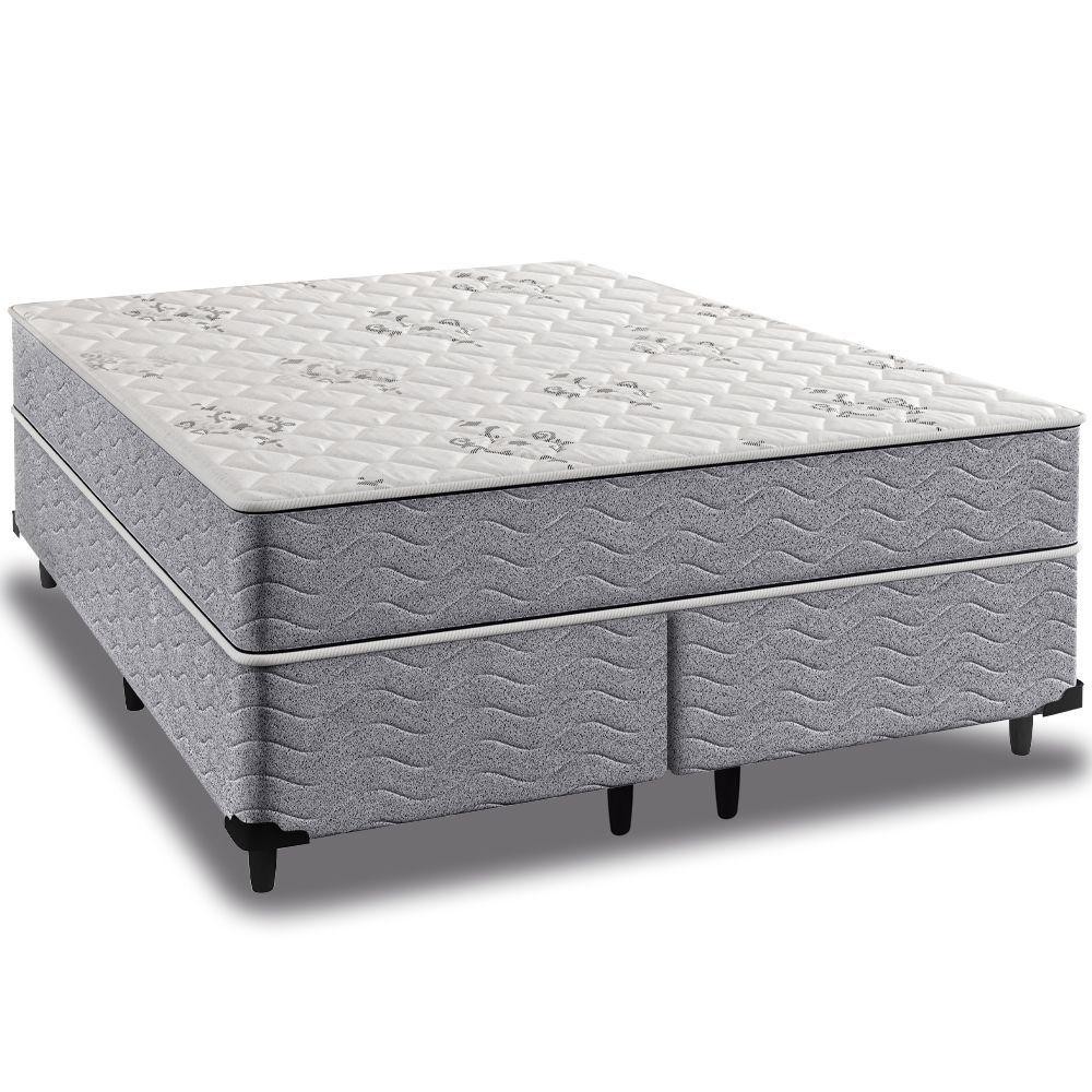 Cama Box Queen + Colchão Espuma Ortopédico D33 Piemonte 158x198x63cm - Maestro Colchões em Oferta na Shopee