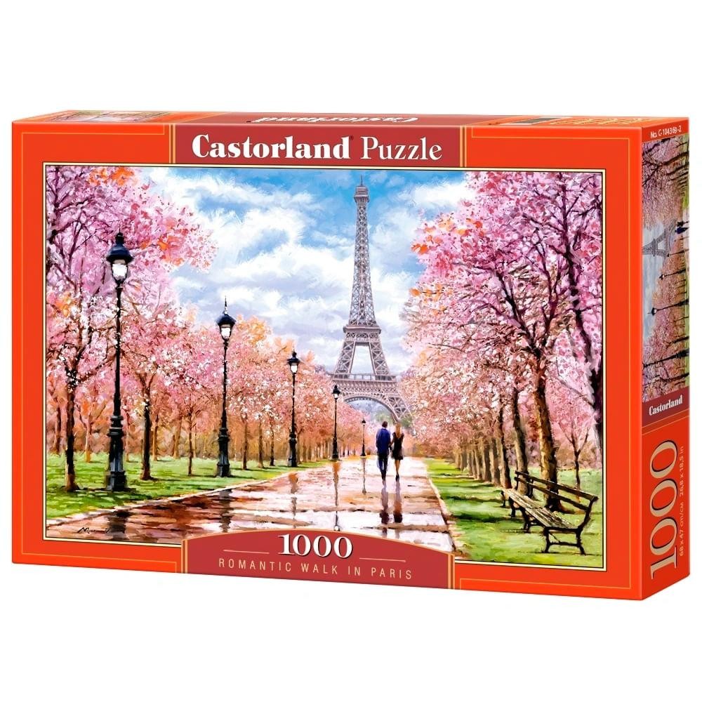 Puzzle 1000 Peças Passeio Romântico em Paris - Castorland Importado 1043692 em Oferta na Shopee