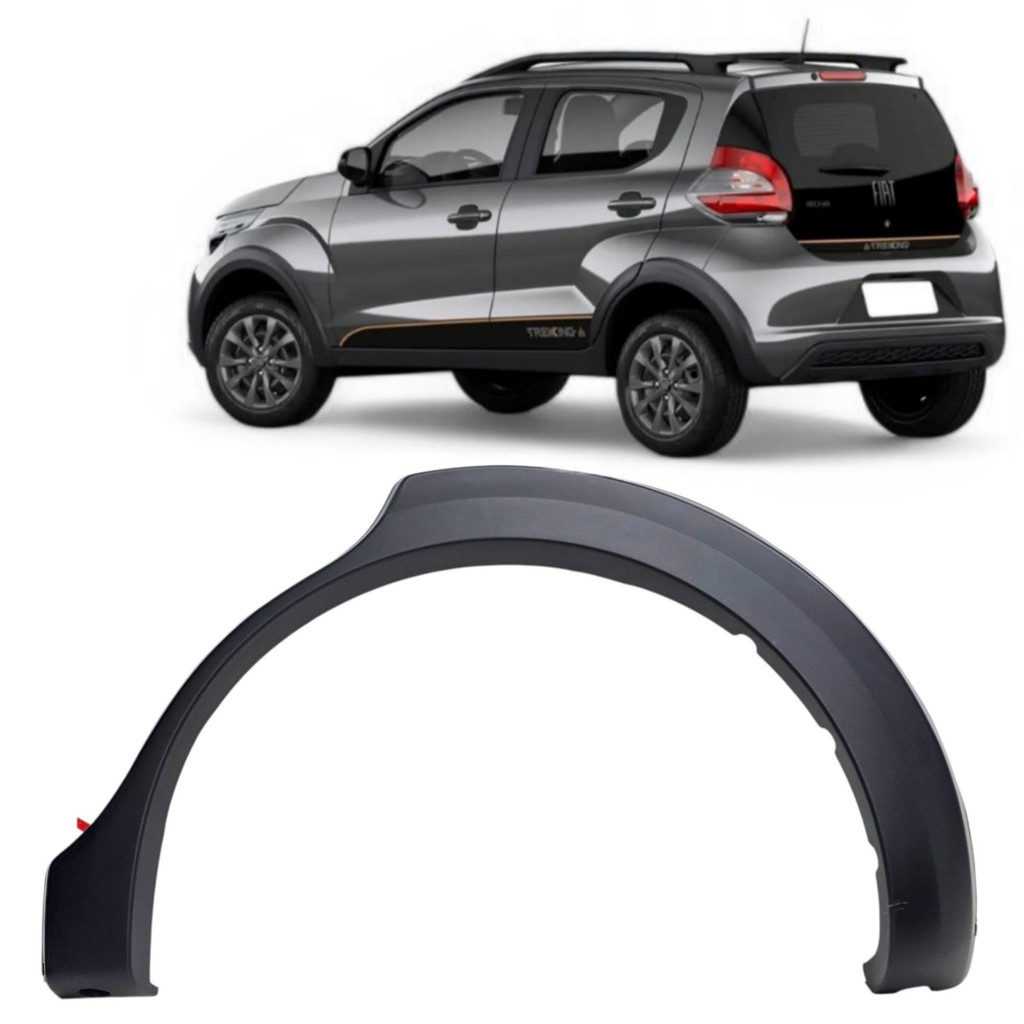 Aplique Friso Paralama Traseiro Fiat Mobi 2017 a 2025 Lado Esquerdo Original