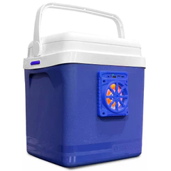 Caixa Térmica 22L com Som Bluetooth USB FM LED RGB Bateria