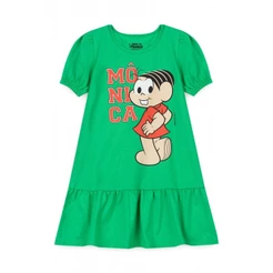 Vestido Infantil Turma da Mônica Cheia de Charme