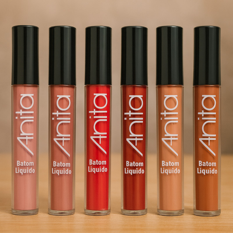Batom Líquido Matte Anita Cosméticos 4ml -  Escolha sua cor