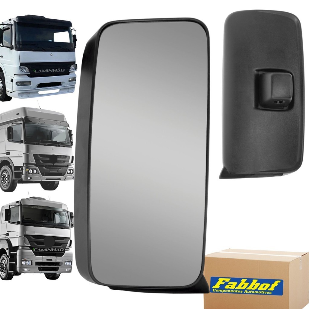 Espelho Retrovisor Mercedes-Benz Axor / Atego - 2007 a 2013 - Sem Desembaçador