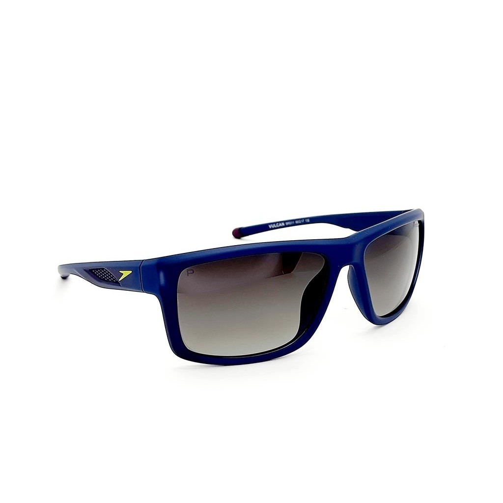 Óculos Solar Speedo Vulcan Brd11 Azul Fosco Lente Cinza Degradê Polarizada