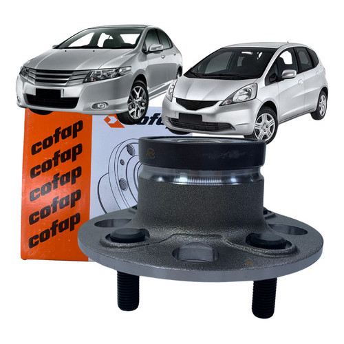 Cubo Roda Traseiro Com Rolamento ABS Cofap New Fit City 1.5 1.4 2009 2010 2011 2012 2013 2014