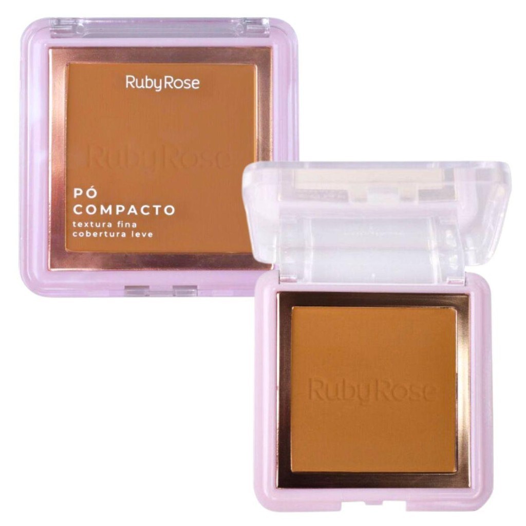PÓ COMPACTO RUBY ROSE TEXTURA FINA PC60 7,5G