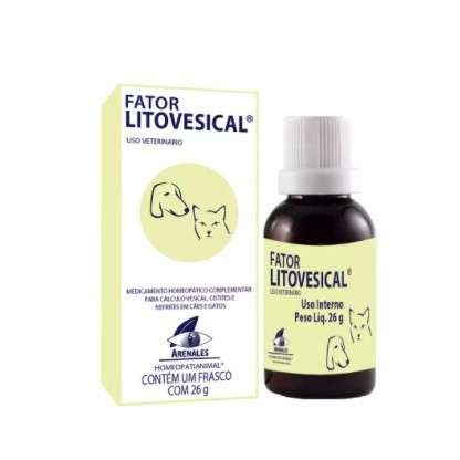 Fator Litovesical Pet 26g Sistema Terapia Cães E Gatos Arena em Oferta na Shopee