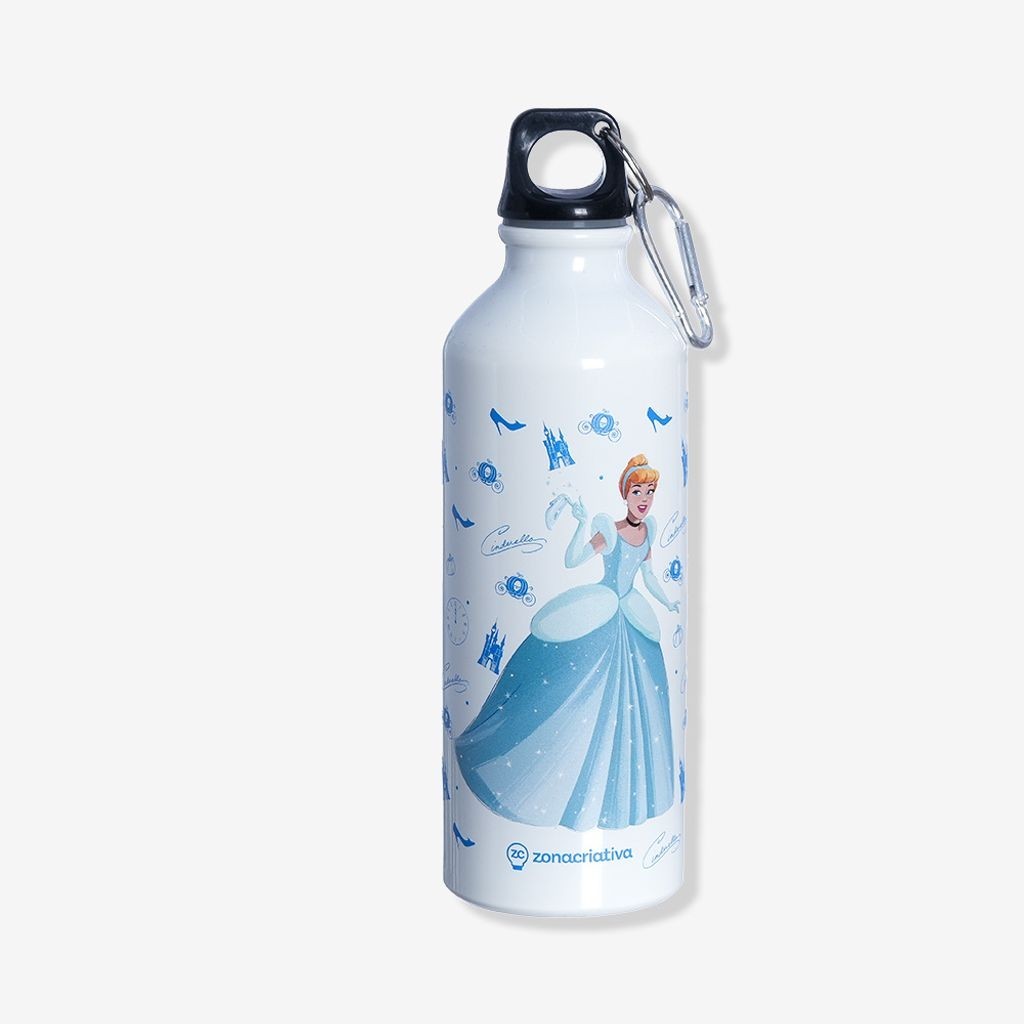 Garrafa com Mosquetão Cinderela – Disney em Oferta na Shopee