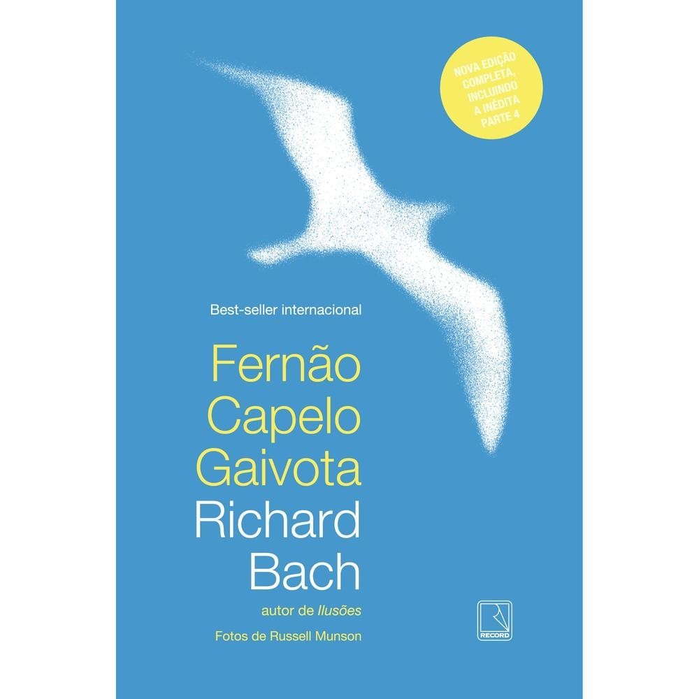Livro  Fernão Capelo Gaivota por RICHARD BACH Editora GRUPO RECORD por RICHARD BACH