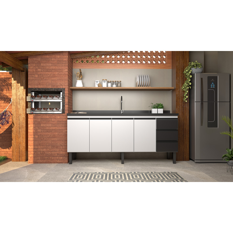 Gabinete para Pia de Cozinha 2 Metros: Onde Comprar | BuscaProdutos