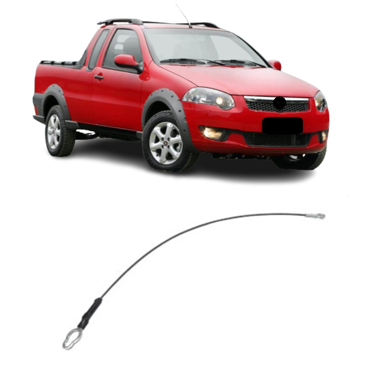 Cabo Aco Tampa Traseira Strada G4 2009 10 11 12 13 14 15 16 17 18 19 2020