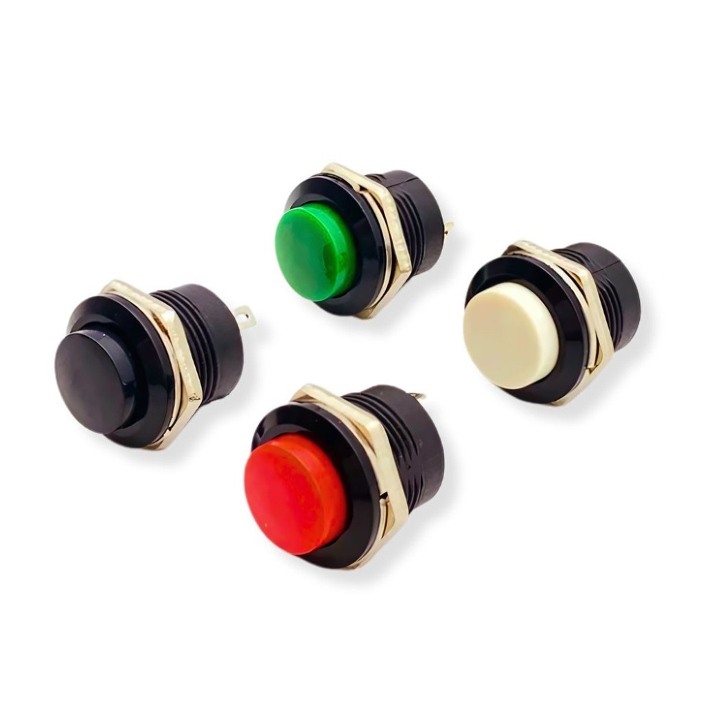 01 Botão Chave Buzina R13-507 Sem trava Buttom Push Universal Start em Oferta na Shopee