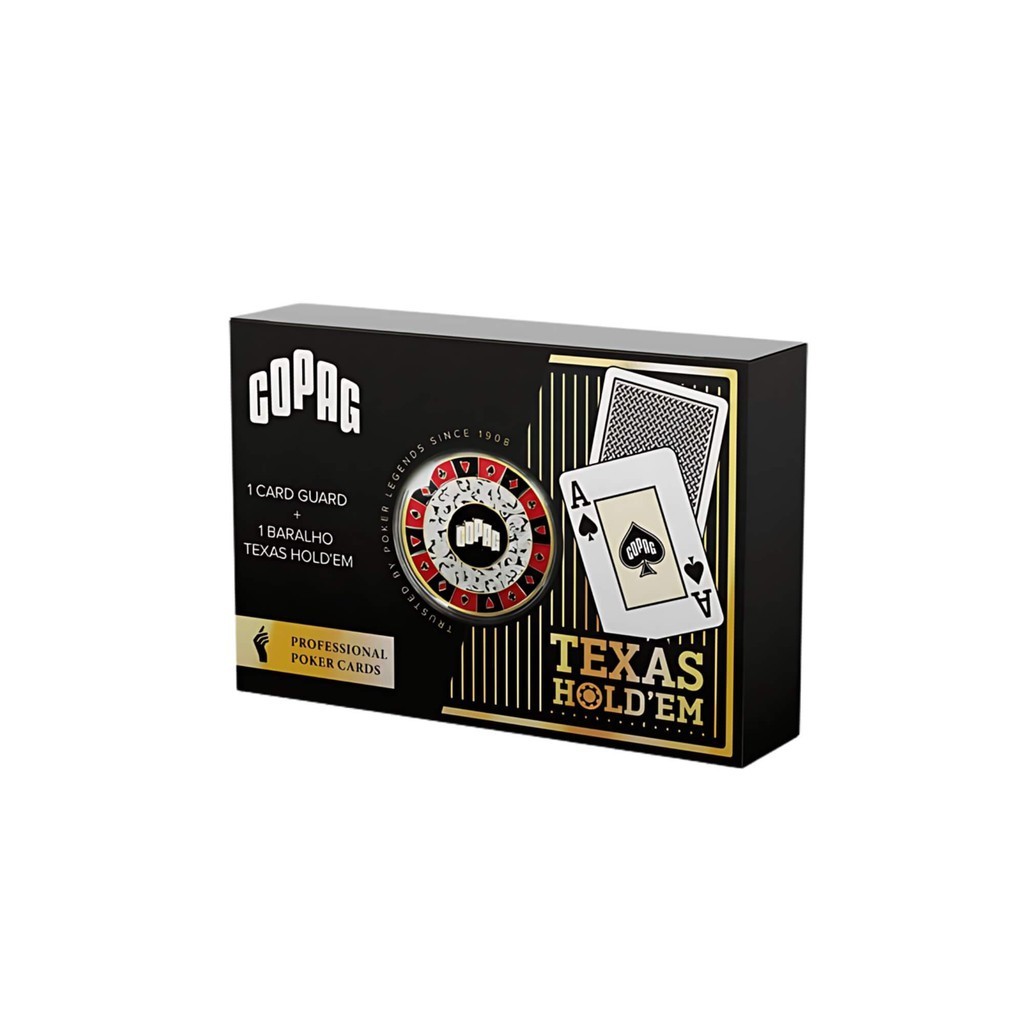 Jogo de Cartas Pro Texas Hold'Em Com Card Guard Copag Brinquedo Baralho Truco Tranca Blackjack Poker em Oferta na Shopee