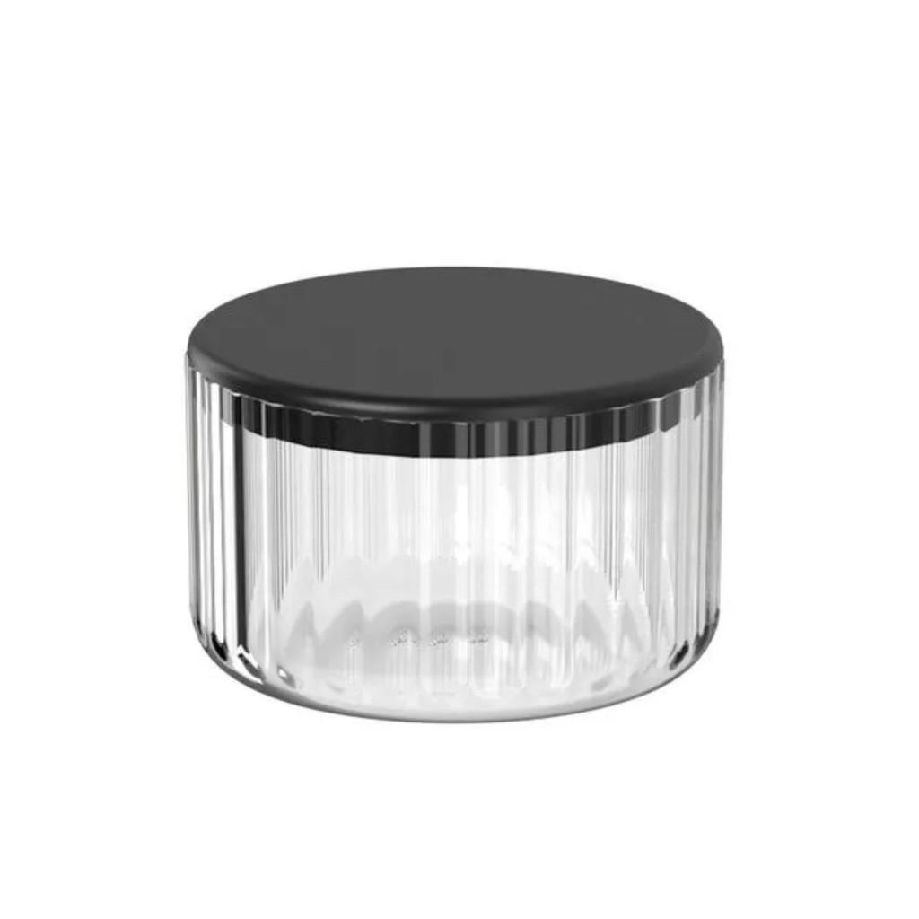 Porta Algodão e Cotonete Com Tampa Potinho Organizador Luxo Banheiro Goove Classic
