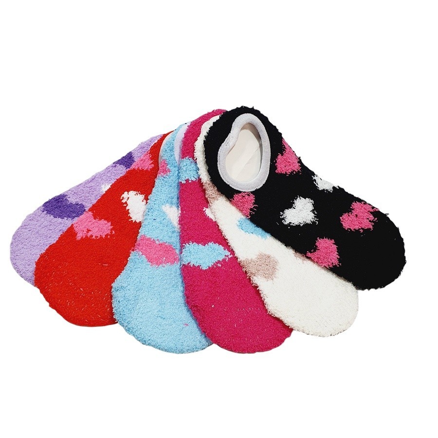 Kit 3 Meias Sapatilha Felpuda Antiderrapante Feminina em Oferta na Shopee