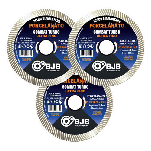 3 Disco Porcelanato Ultra Fino 105Mm Para Makita Bjb Equipamentos em Oferta na Shopee