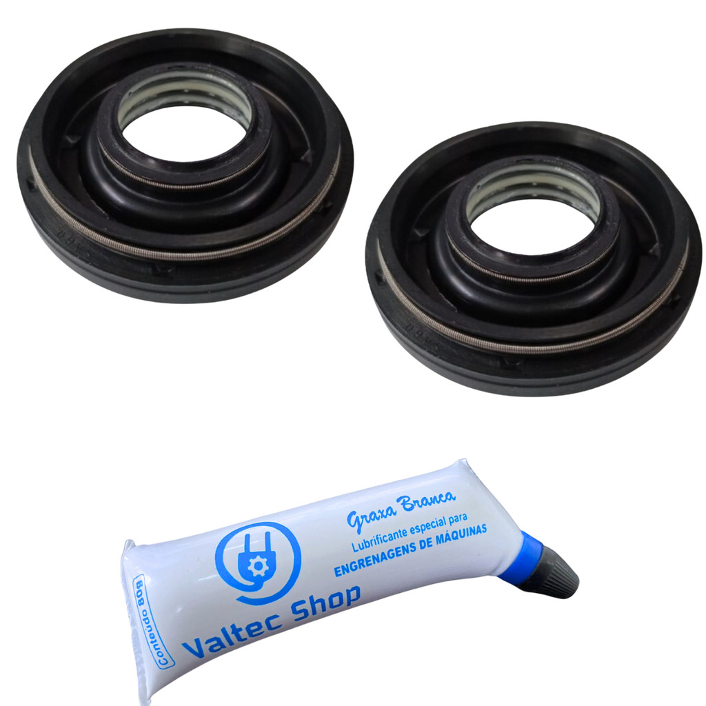 2 Retentor + Graxa Electrolux Lte09 Lte12 Ltc10 Ltc12 Lt12
