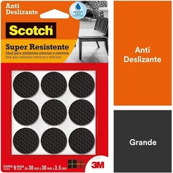 Protetor ANTI-RISCO Redondo Preto Grande 9 UND