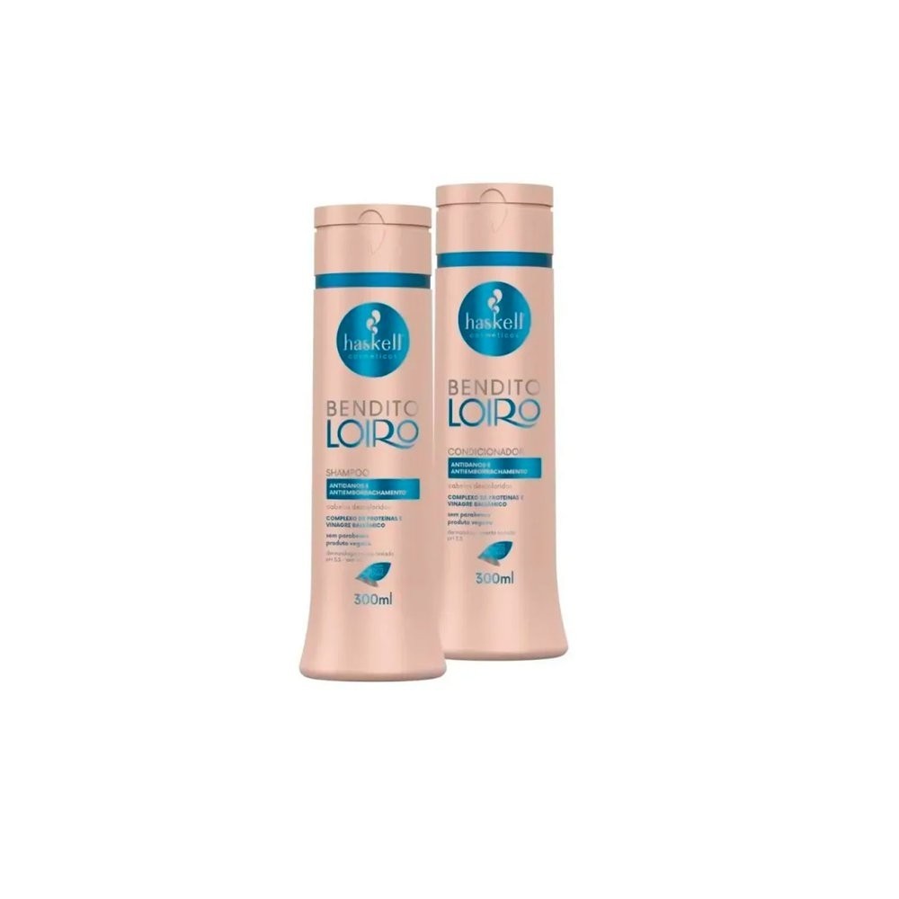 Kit Bendito Loiro Haskell - Shampoo 300ml + Condicionador 300ml - Beauty