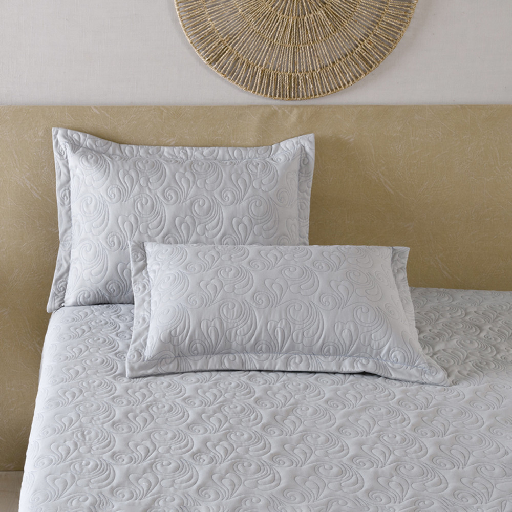 Par De Porta Travesseiro London 70x50cm 400 Fios Bordado Com Aba Americana em Oferta na Shopee