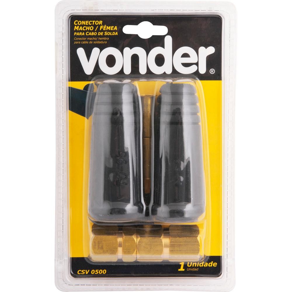 Conector Rápido Macho/Fêmea 13 mm para Cabo de Solda Vonder em Oferta na Shopee