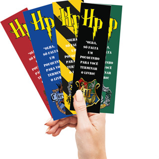 Marca página Geek, Anime, Harry Poter, Hogwarts, Variações em Oferta na Shopee