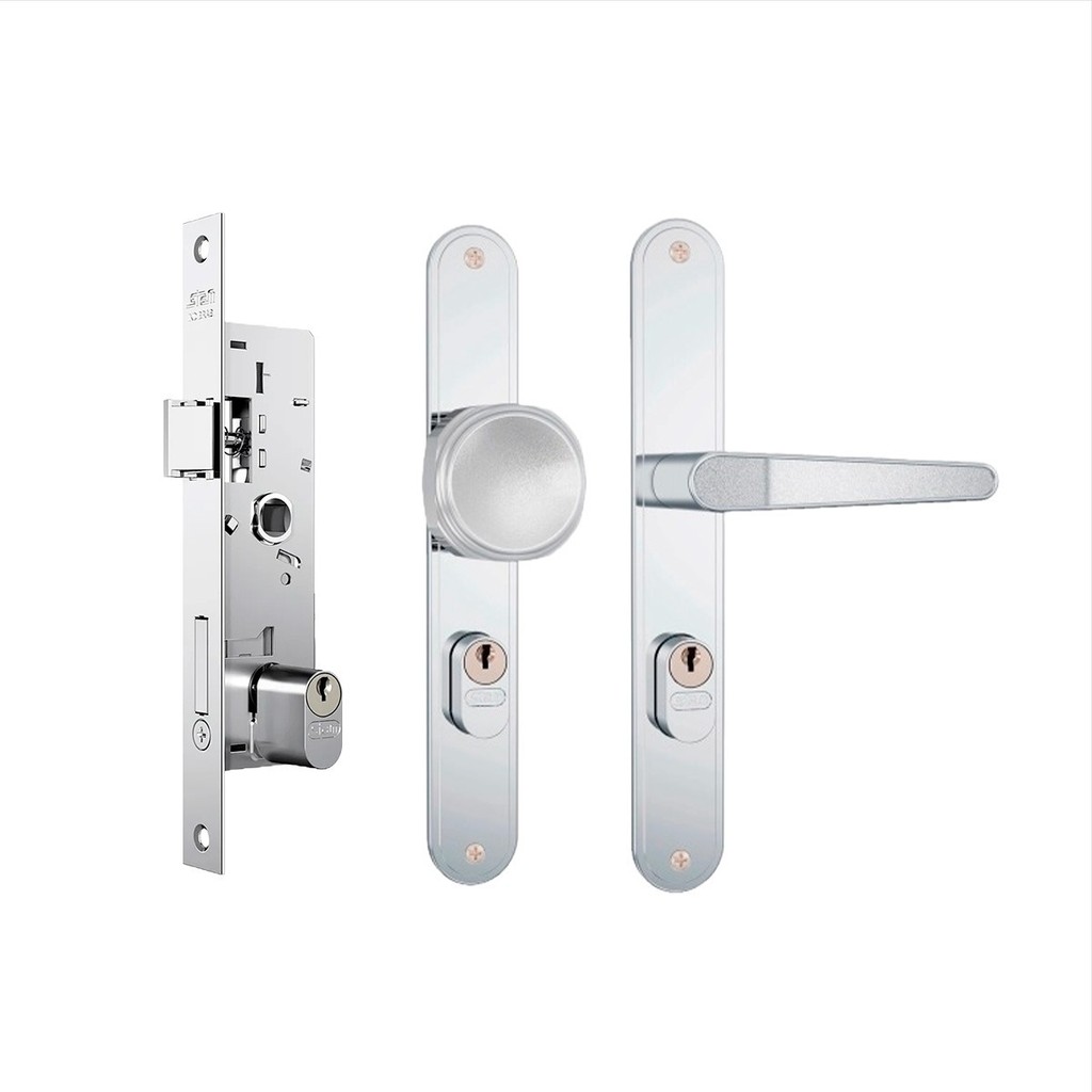 Fechadura Externa Porta De Aluminio 601-602/03 Inox Stam