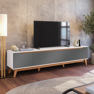 Rack Kappesberg 3 Portas Branco/Chumbo 218cm em Oferta na Shopee