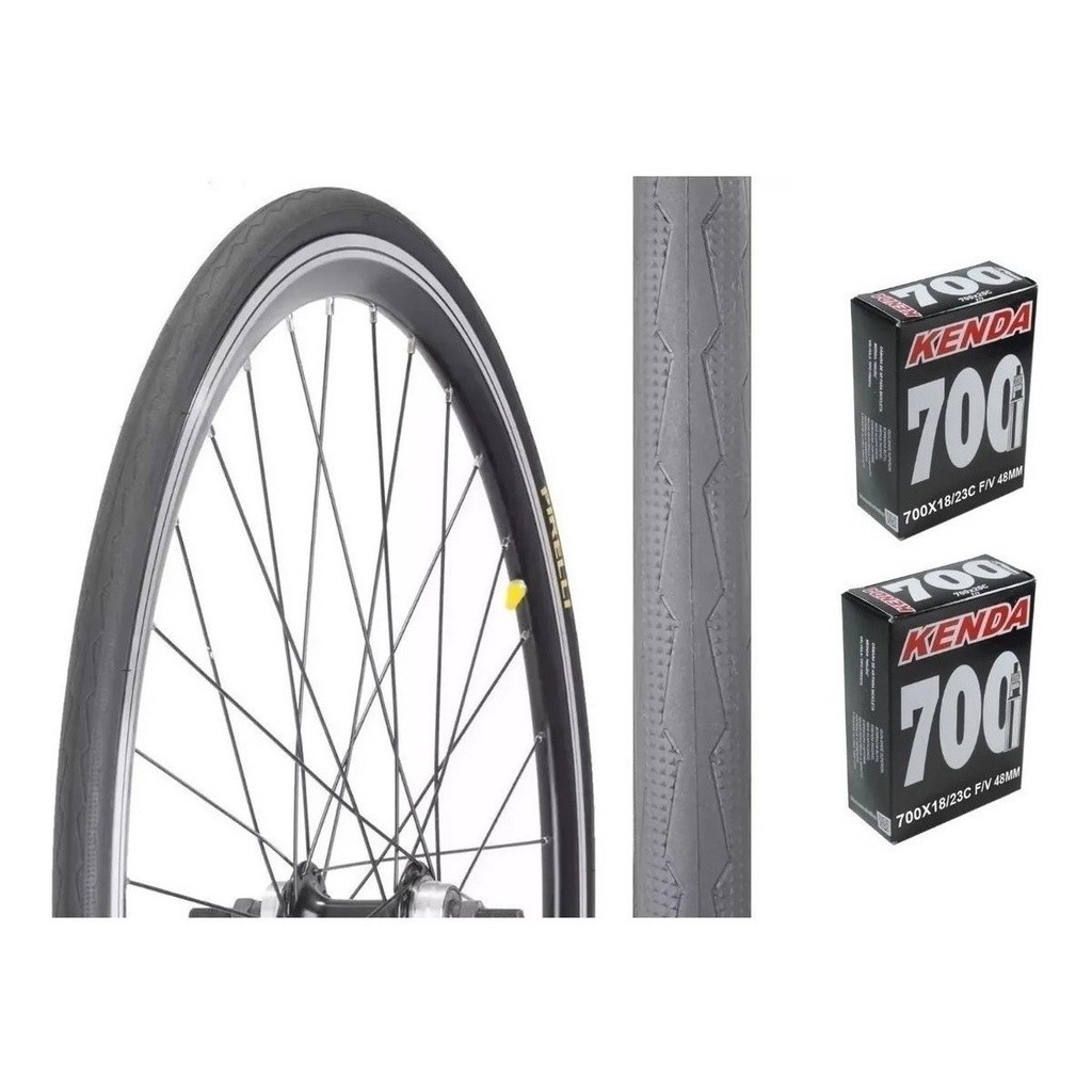 Par Pneu Bicicleta Speed Pirelli Tornado 700x25 + 2 Camaras em Oferta na Shopee