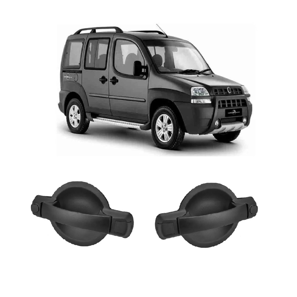 Par Macaneta Externa Porta Lateral Doblo 2001 05 10 a 2021 Sem Chave