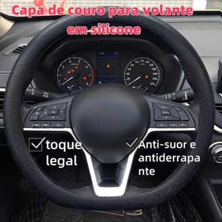 Capa protetora para volante universal de carro multicolorida de silicone flexível ultrafin...